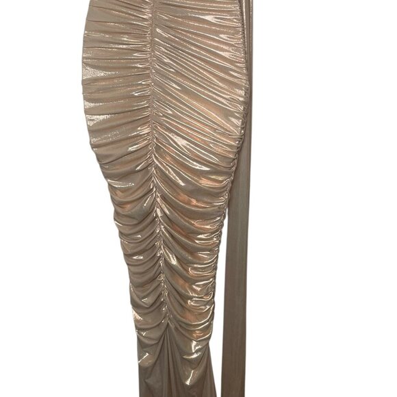 Retrofete Shannon Dress Latte XS Stretchy Bodycon NWT $698 - Picture 4 of 10